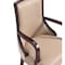 Manhattan Comfort Grand Faux Leather and Velvet Dining Armchair in Tan with Beech Wood Frame DC048AR-TN - alternate 9